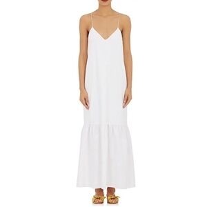 The Row White Maxi Dress